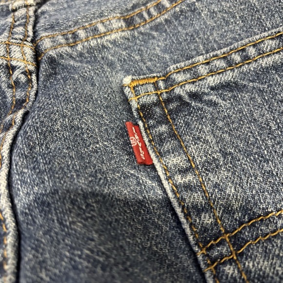 Levi's 550 Men's Relaxed Fit Denim Shorts Size 32 Blue Jean Dad Jorts Y2K - Picture 5 of 8